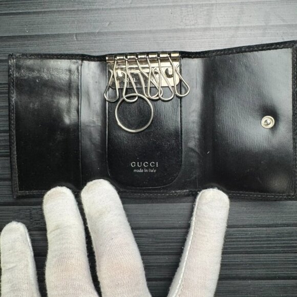 Gucci Suede Card/Key Holder - Picture 3 of 7